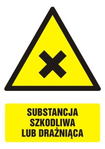 Substancja szkodliwa lub drażniąca GF028D  21x29,7 cm 